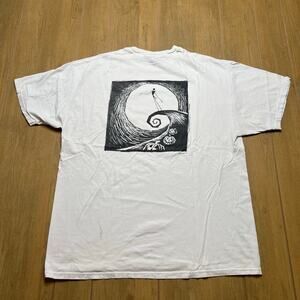 Vintage Nightmare Before Christmas Jack Skellington Spiral Hill Tee XL